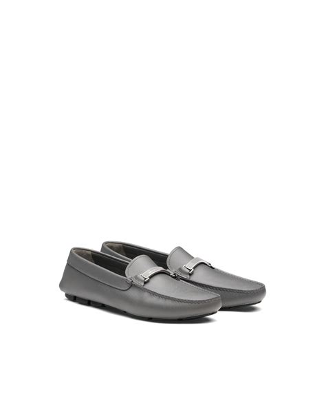 prada saffiano leather loafer.